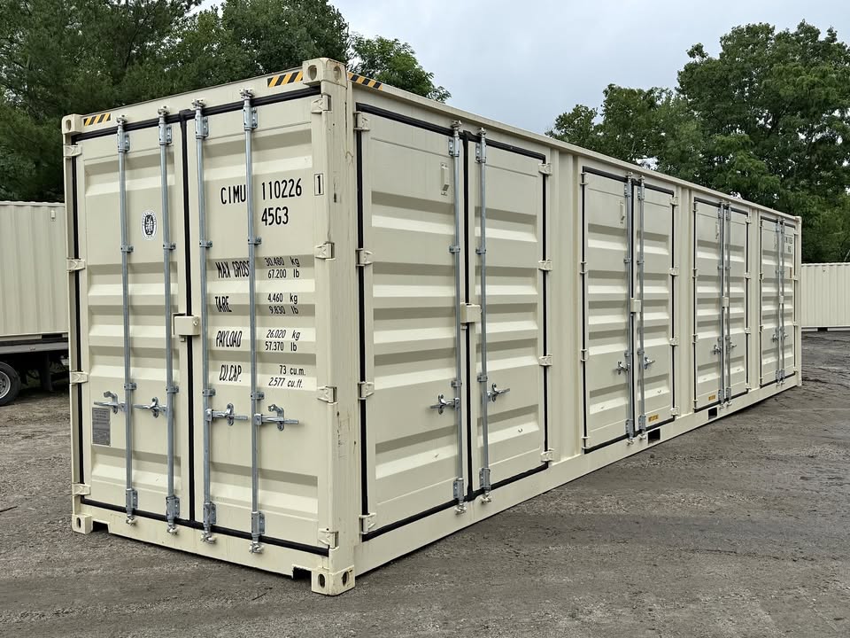 40' High Cube New One-Trip — 4 Side Door Container